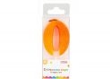 Lumanare-Cifra 0 Maxi cu sclipici 4.5cm MX622081-0
