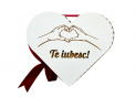 Cutie cu capac (mdf)Inima 7cm CI7