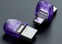 Flash USB: 128GB USB3.2 Kingston DataTraveler microDuo 3C, Purple, USB-C + USB-A, Ultra-small (Re DTDUO3CG3/128GB