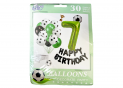 Baloane compozitii 30buc Fodbal (cu cifra) 232325