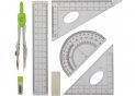 Trusa compas Maxi 7 pcs verde MX81423