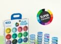 Plastilina Milan 16culori (8 de baza+4neon+4sclipici)30g 913316SC