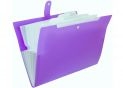 Mapa plastic Optima cu buton 6 disp Violet O35520