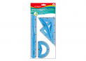 Rigle Set Keyroad Flex (rigla 30cm/2echere/raportor) KR971105