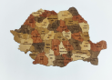 Harta ROMANIEI (PUZZLE cu magneti) LEMN (500x350) HM002-3