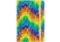 Agenda nedatata A5 128 foi cu elastic Rainbow,mate O27190