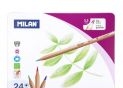 Creioane color Milan 24cul grif gros cut. metal 80058