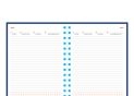 Agenda nedatata A5 de lux Cometa cu spira Negru CAG2207N