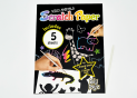 Set creativ Scratch (5 foi negre p/u razuire+sablon)25*18cm GA2190
