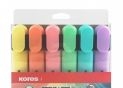 Marker Text Kores Set (0.5-5mm/6cul. PASTEL) K36166