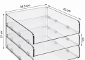 Tavita orizontala plastic (transparenta) ML126-6 DG-3166