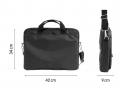 Geanta notebook Milan 42x33x9cm,Shadow neagra 624304DW