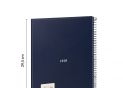 Registru A4 80foi (foi albe) Milan spira/albastru 57141E80B
