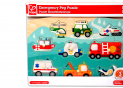 Puzzle din lemn transport E1406