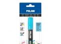 Marker Fluoglass Milan albastru 2-4mm blister BWM10390