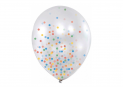 Baloane colorate 6buc Confetti mix Maxi MX630005