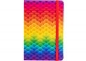 Agenda nedatata A5 128 foi cu elastic Rainbow,mate O27190