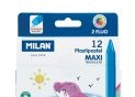 Creioane cerate Milan 12cul Plastipastel Maxi 022XT12