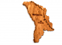 Suvenir magnet MOLDOVA (Lemn natural) MD1122