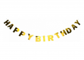 Ghirlanda Baner MAXI Happy Birthday 1.2m auriu MX21010004