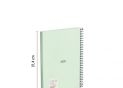 Caiet A5 80foi (mate) Milan spira/verde 57153E80SNCGR