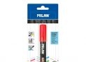 Marker Fluoglass Milan rosu 2-4mm blister BWM10387