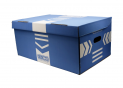 Cutie carton p/u arhivare 560*380*265 albastru/craft 3270-02