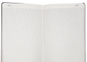 Agenda nedatata A5 96foi mate,coperta flexibila cu elastic Obsidian black ID2202