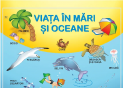 Plansa.In padure+Viata in mari si oceane 70x100cm EP3