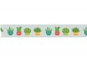 Banda decorativa cu imprimeu 15mm x 3m cactusi MX61963