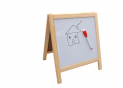 Tabla p/u copii 2in1 31.5*26cm (cifre,litere magnetice si accesorii) 822 ML4-9