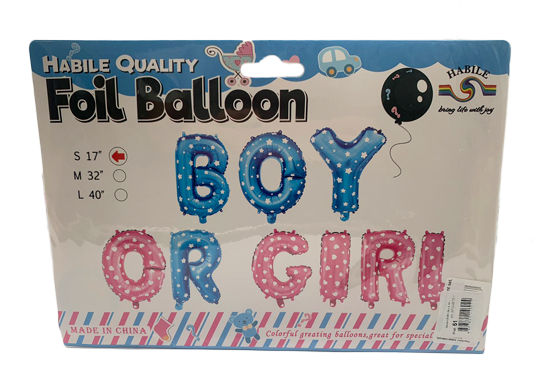 Baloane BABY Boy or Girl AP004876-1