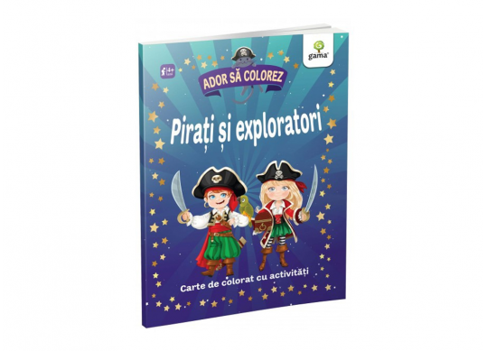 Carte Ador sa colorez. Pirati si exploratori CD0159