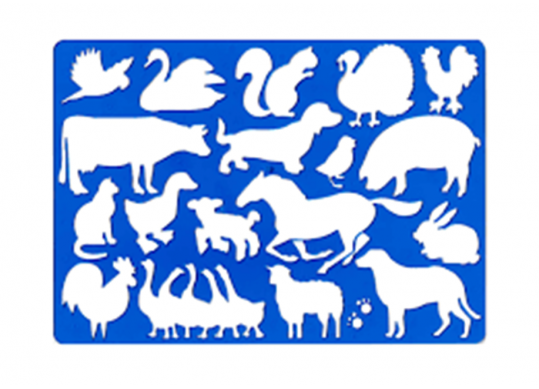 Rigla sablon Koh-i-Noor Ferma 2 dimens. 31*20 cm KH9813001