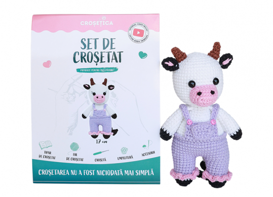 Set de crosetat-Crosetica (vacuta) CR30456