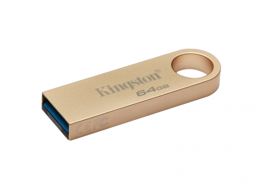 Flash USB: 64GB Kingston DataTraveler SE9 G3 Gold,Metal casing DTSE9G3/64GB