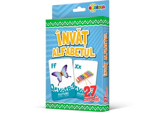27 de cartonase.Invat alfabetul PD0934