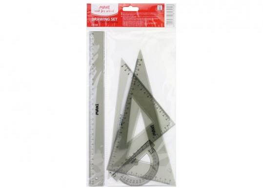 Rigle Set MAXI (rigla 30cm/2echere/raportor) MX81305