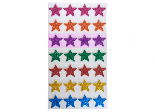 Accesorii Craft hirtie gumate ML6-4) Glitter/adezive Stelute 538868-1