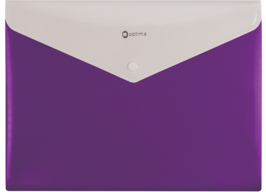 Mapa plic A4 Optima (plastic/violet)2 sectii O35206-12