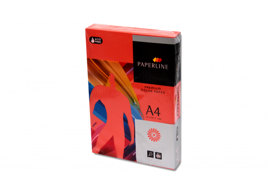 Hirtie color PAPERLINE A4 80gr 500foi Red IT250-80
