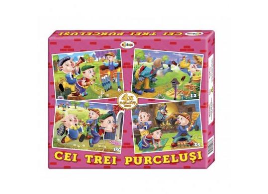 Puzzle 4in1 (DIVERSE) PD (6+12+16+25) 59buc PD4X1