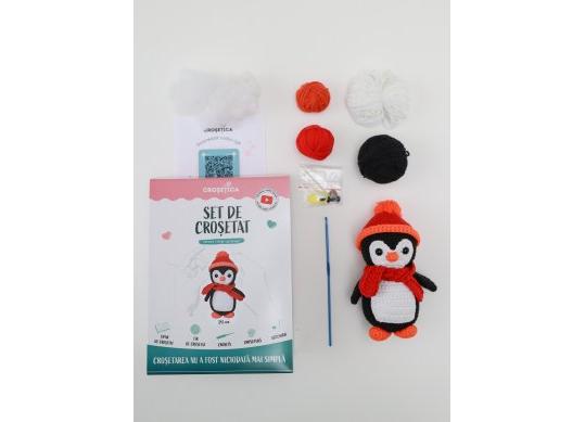 Set de crosetat-Crosetica (pinguin) CR38131