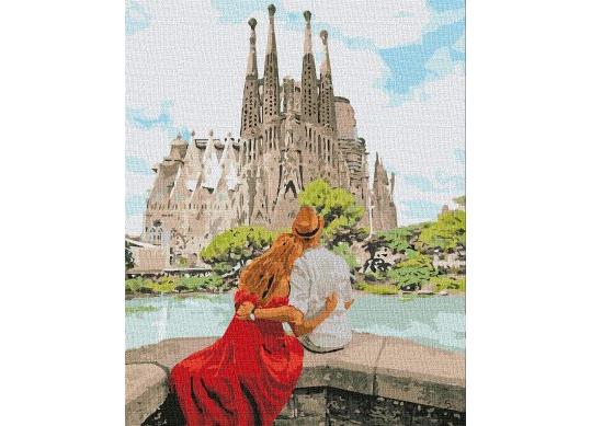 Tablou (40*50/cifre) Spania romantica KNO4689