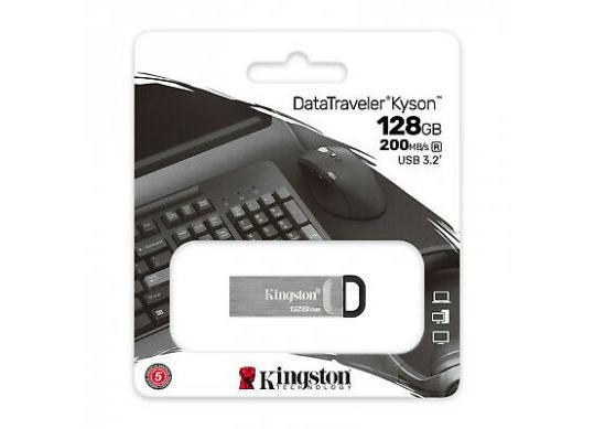 Flash USB:128GB Kingston DT Kyson 200MB/s USB3.2 Metalic DTKN/128GB