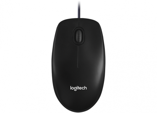 Mouse Wired Logitech M100 Black,USB, cable 1.8 m LO 910-006652