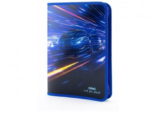 Mapa cu fermoar Maxi A4 (plastic/color) MX32023