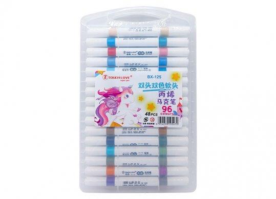 Marker Acrylic 96cul 2 parti metalic ML49-17 (cutie plastic) BX125-48