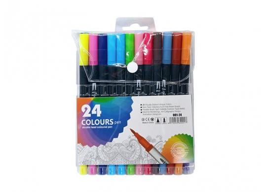 Liner fine+Brush 24 culori ML49-9(0.4mm-1-2mm) 001-24
