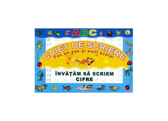 Carte Caiet de scriere (Invatam sa scriem cifre) (43421) B112680